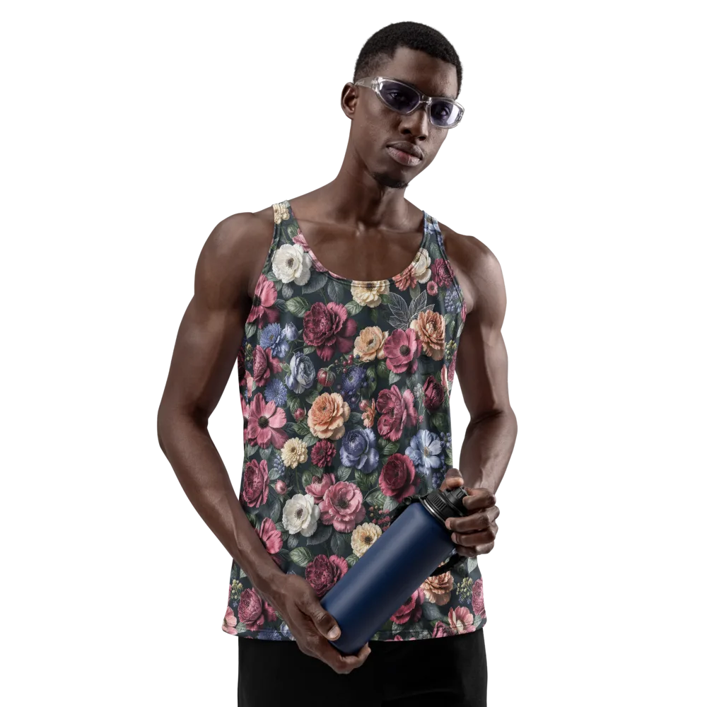 Dusky Botanica on Men's Tank Top — Front