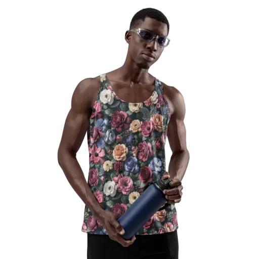 Dusky Botanica on a Men's Tank Top