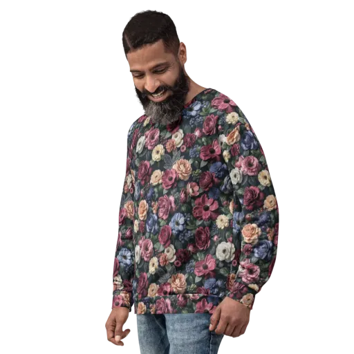 Dusky Botanica on a Sweatshirt
