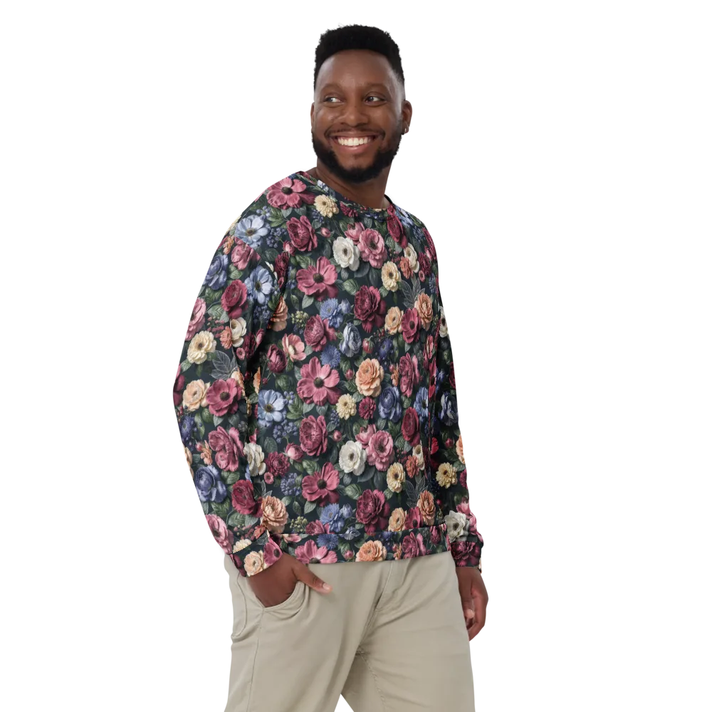 Dusky Botanica on Sweatshirt — Front