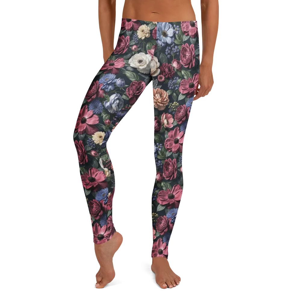 Dusky Botanica on Leggings — Front