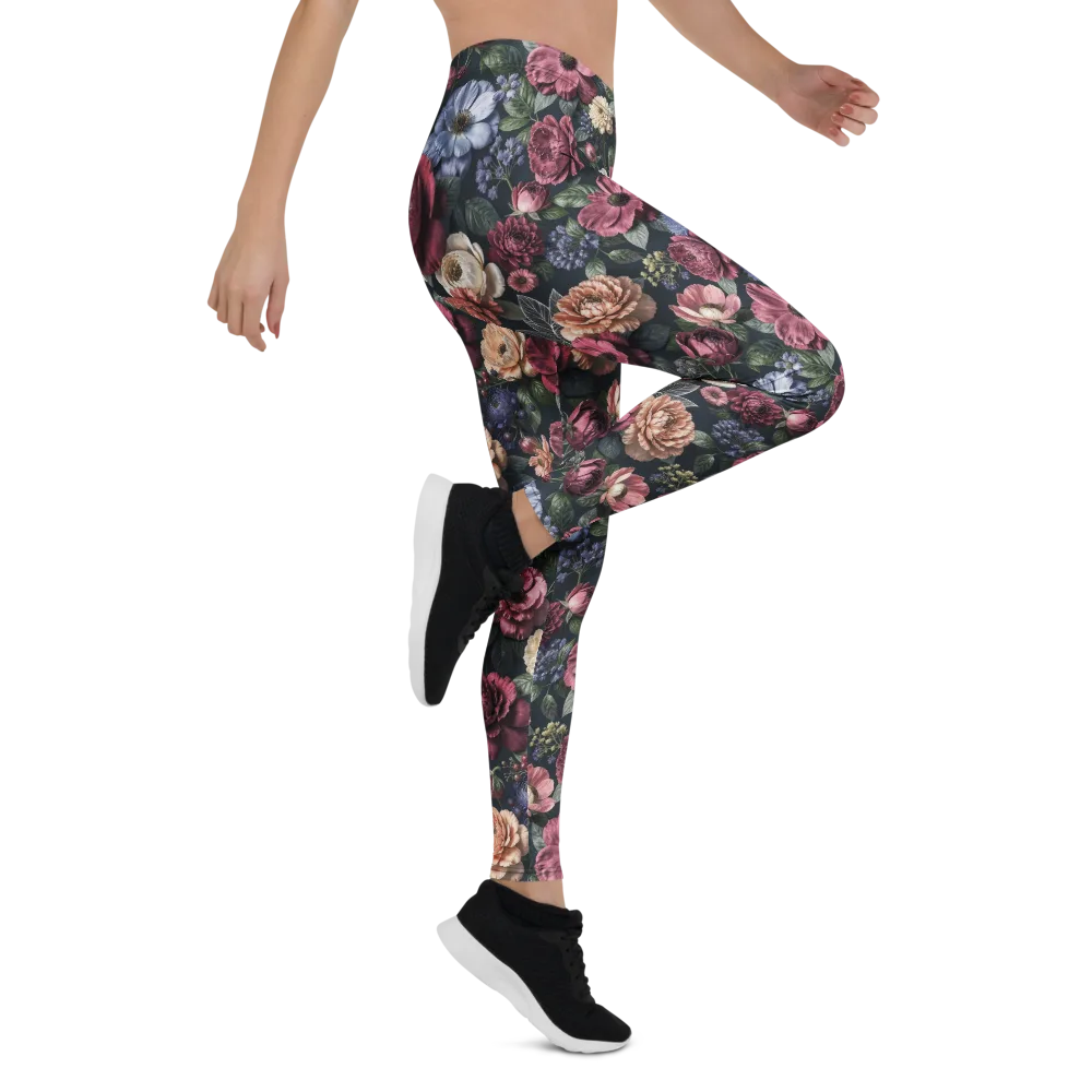 Dusky Botanica on Leggings — Right