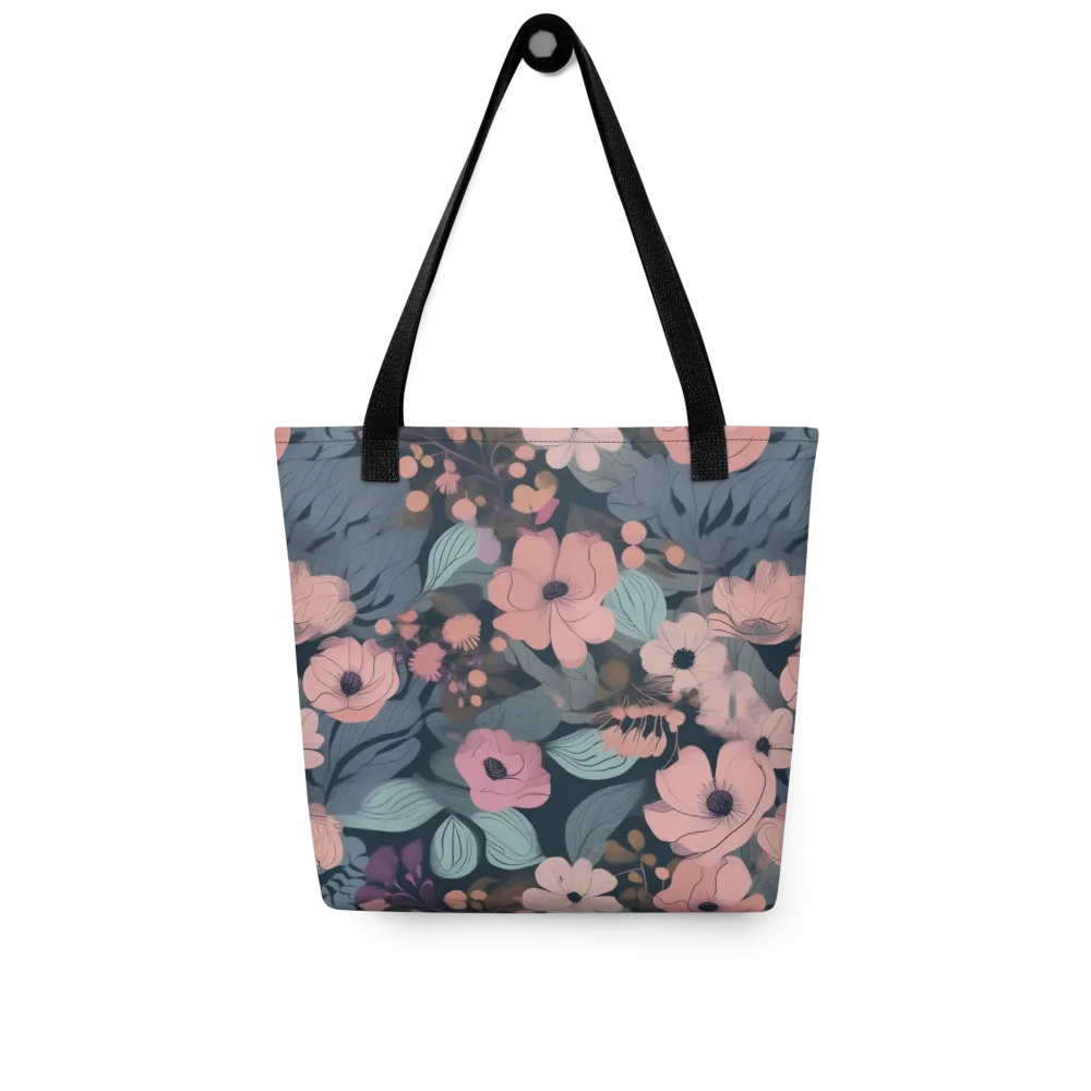 Midnight Poppy on Tote Bag — Front