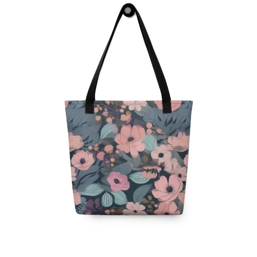 Midnight Poppy on a Tote Bag