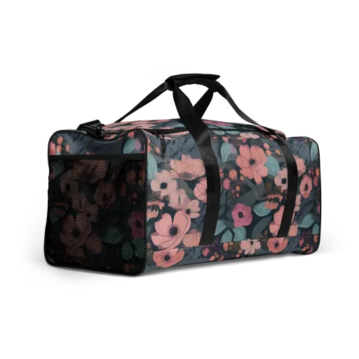 Midnight Poppy on a Duffle Bag