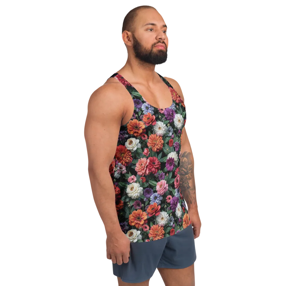 Dahlia Eclipse on Men's Tank Top — Right Front