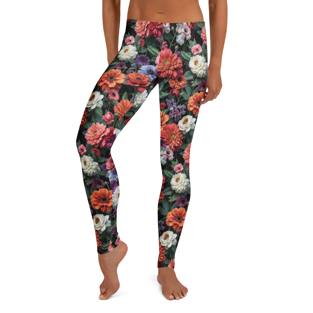 Dahlia Eclipse on Leggings — Front