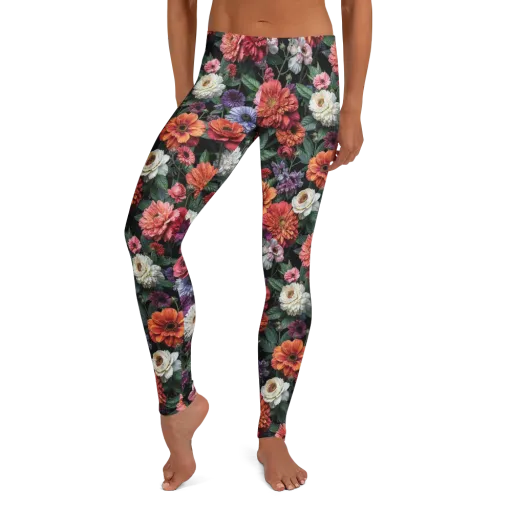 Dahlia Eclipse on a Leggings
