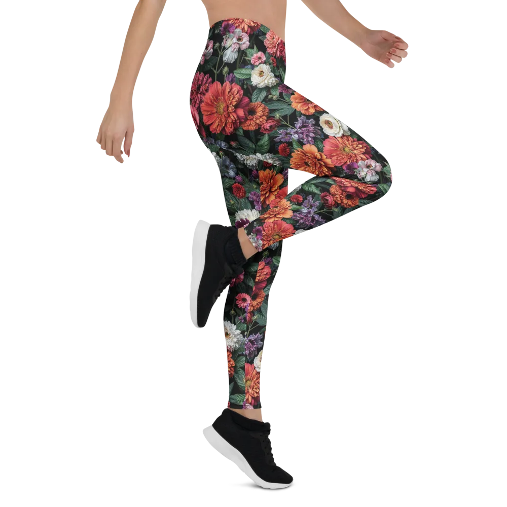 Dahlia Eclipse on Leggings — Right