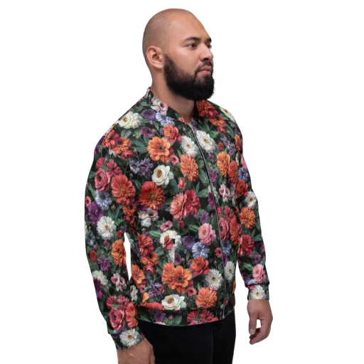 Dahlia Eclipse on a Bomber Jacket