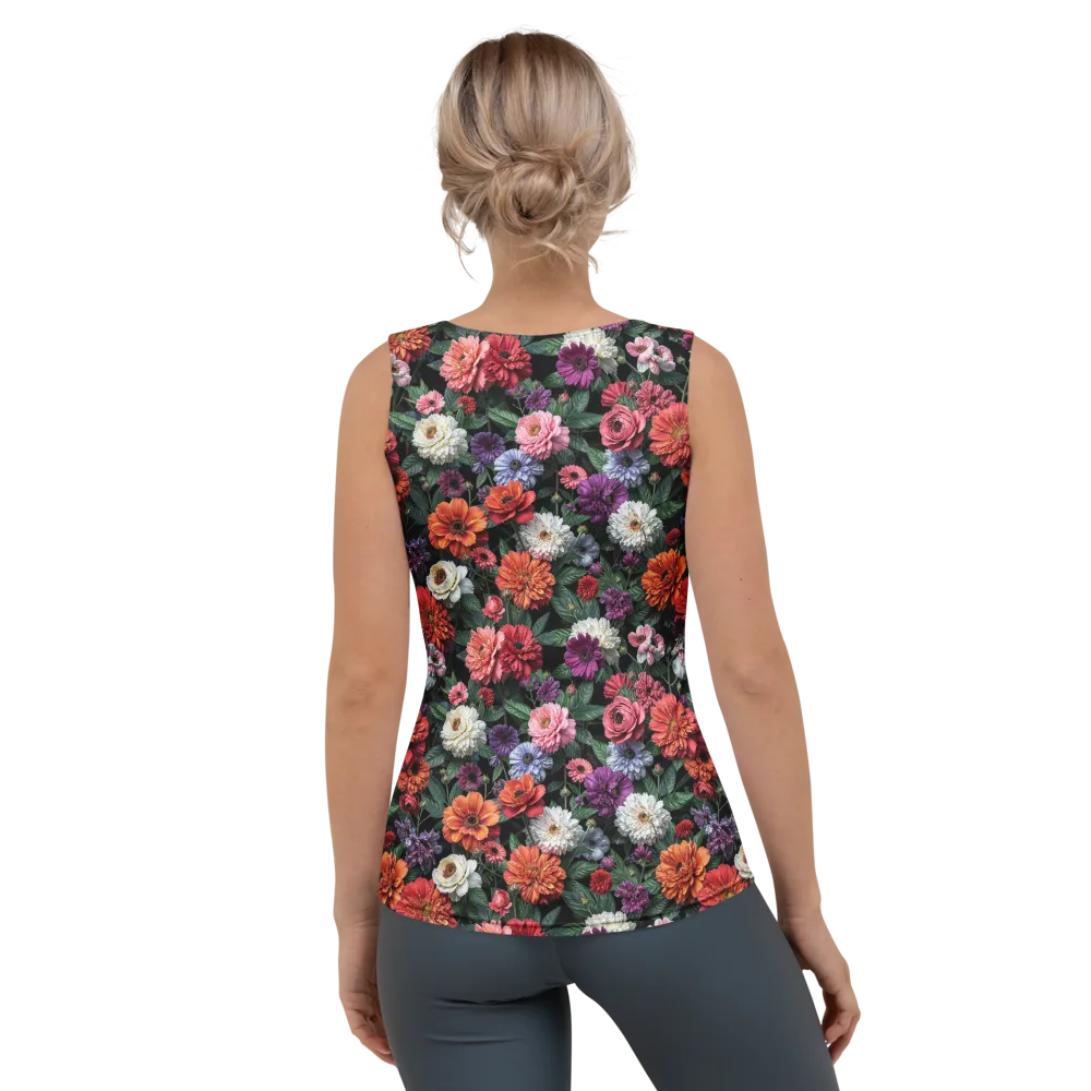 Dahlia Eclipse on Women's Tank Top — Back