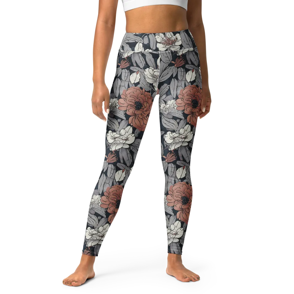 Blush Nocturne on Yoga Leggings — Front
