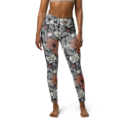 Blush Nocturne on a Yoga Leggings