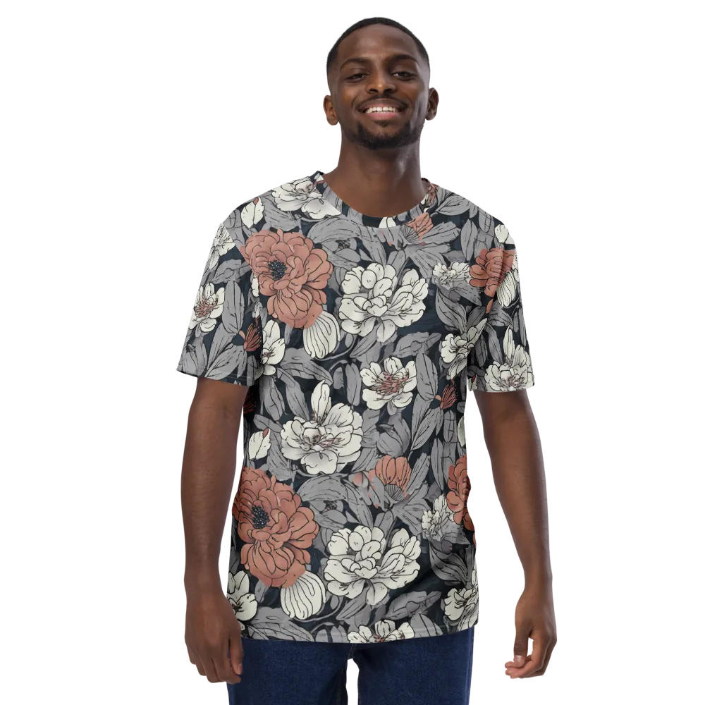 Blush Nocturne on Men's Crew Neck T-Shirt — Front