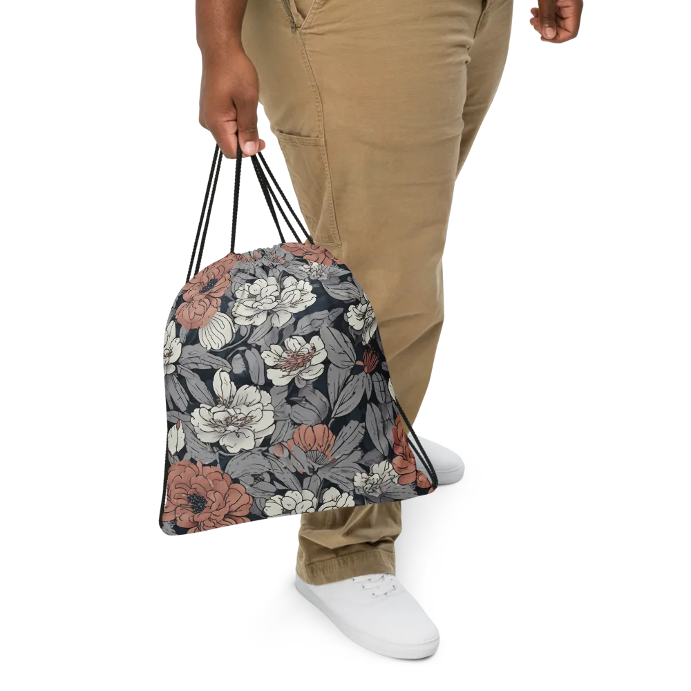 Blush Nocturne on Drawstring Bag — Front
