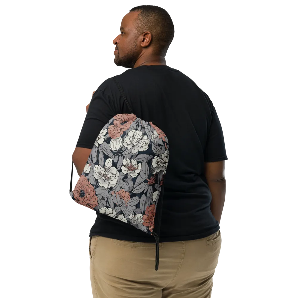 Blush Nocturne on Drawstring Bag — Front