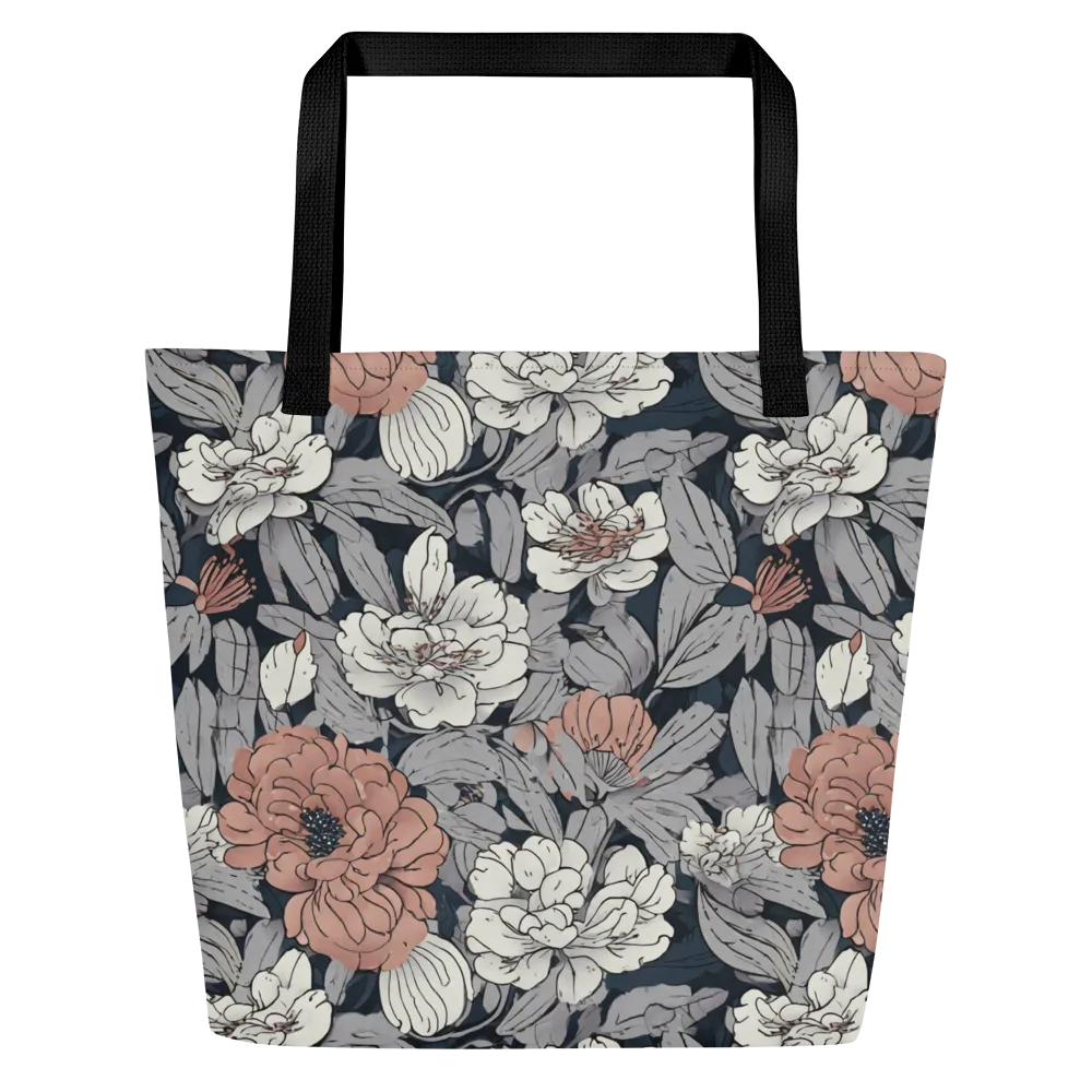 Blush Nocturne on Large Tote Bag W/ Pocket — Front