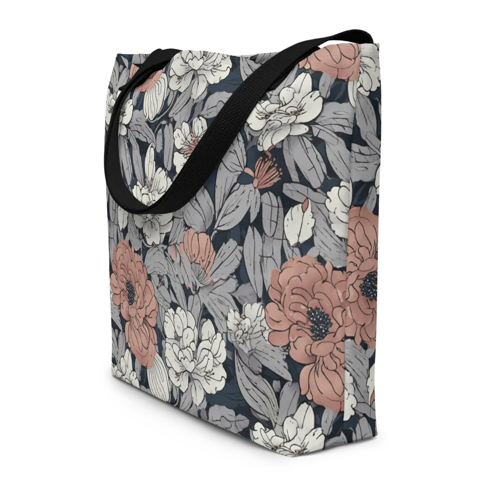 Blush Nocturne on Large Tote Bag W/ Pocket — Front