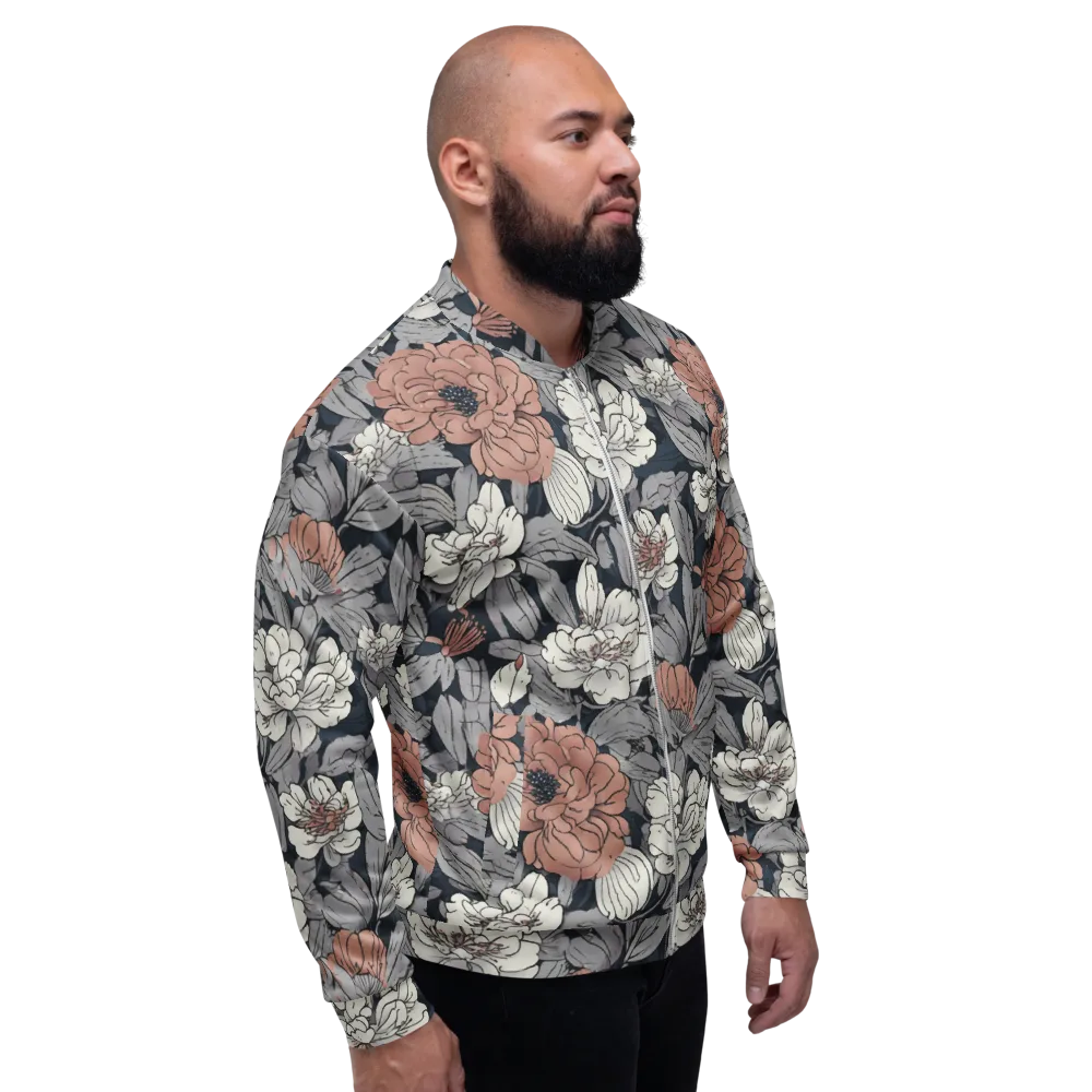 Blush Nocturne on Bomber Jacket — Right