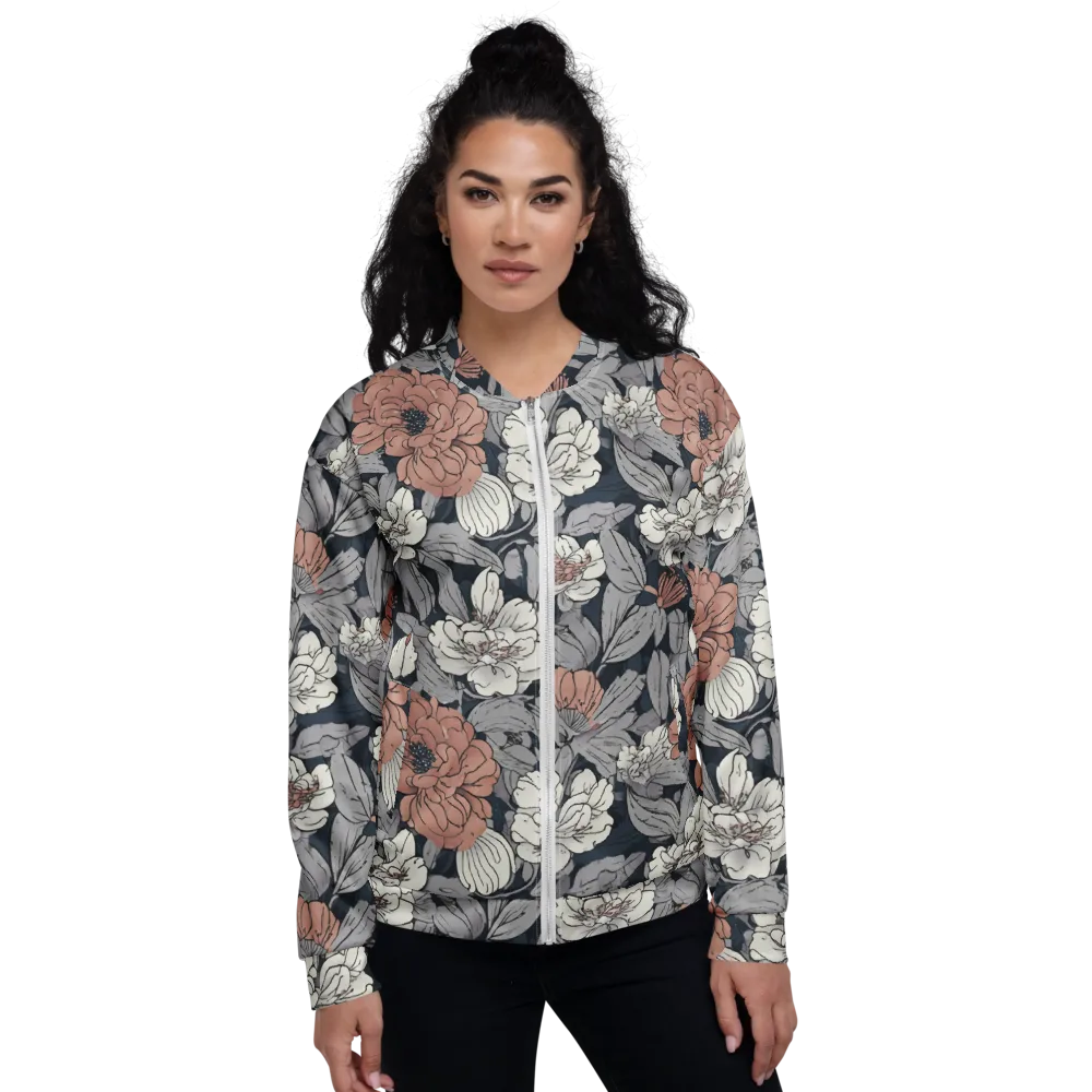 Blush Nocturne on Bomber Jacket — Front