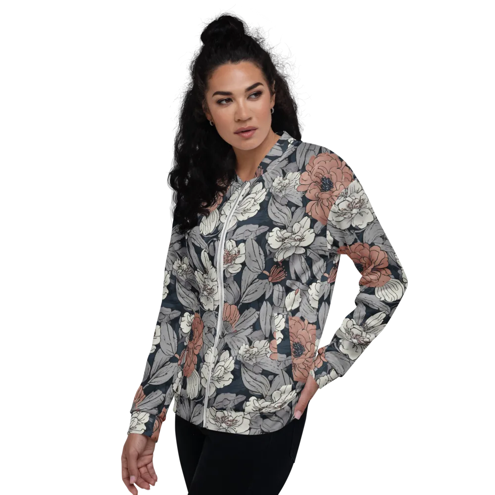 Blush Nocturne on Bomber Jacket — Left