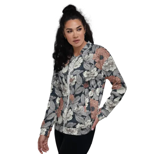 Blush Nocturne on a Bomber Jacket
