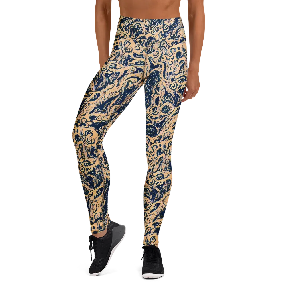 Doré Dreams on Yoga Leggings — Front