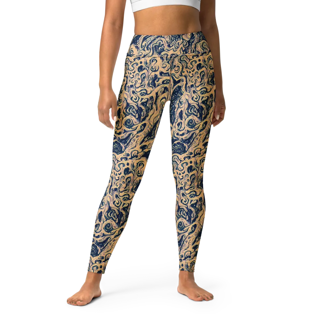 Doré Dreams on Yoga Leggings — Front