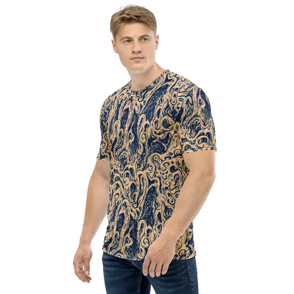Doré Dreams on Men's Crew Neck T-Shirt — Left