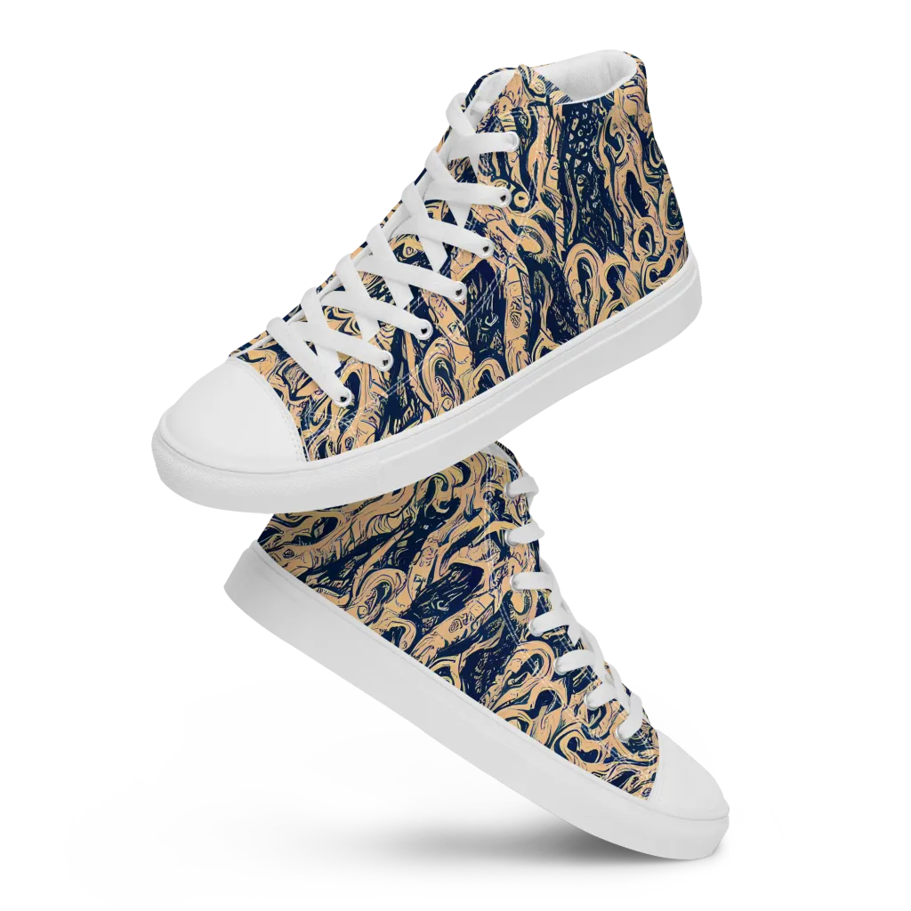Doré Dreams on Women's High Top Canvas Shoes — Front