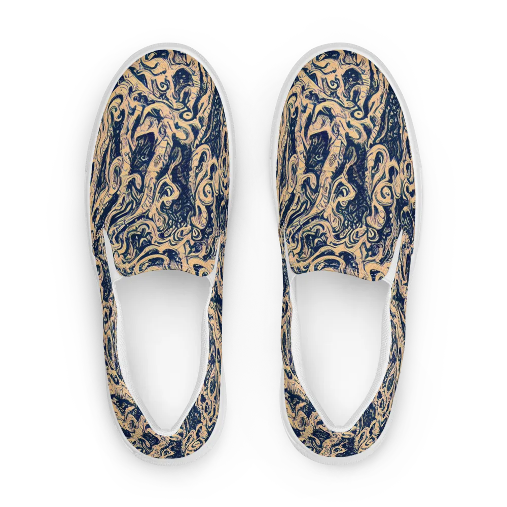 Doré Dreams on Men's Slip-On Canvas Shoes — Front