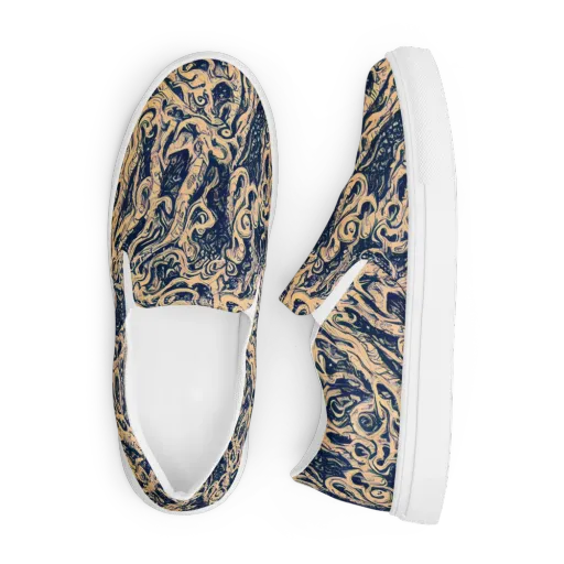 Doré Dreams on a Men's Slip-On Canvas Shoes