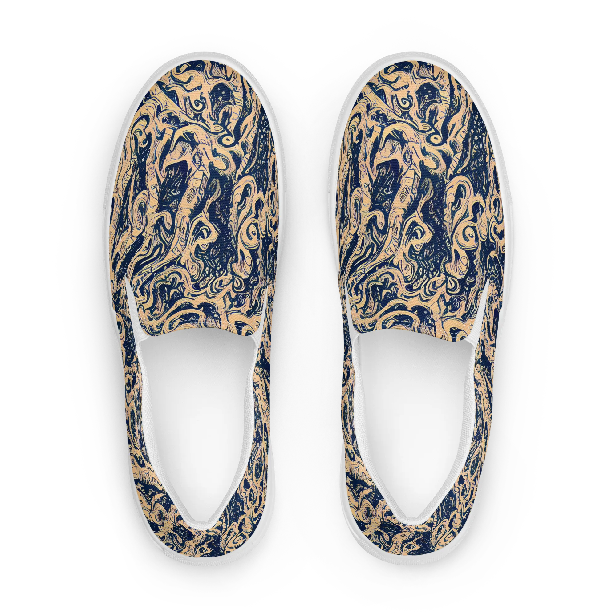 Doré Dreams on Women's Slip-On Canvas Shoes — Front
