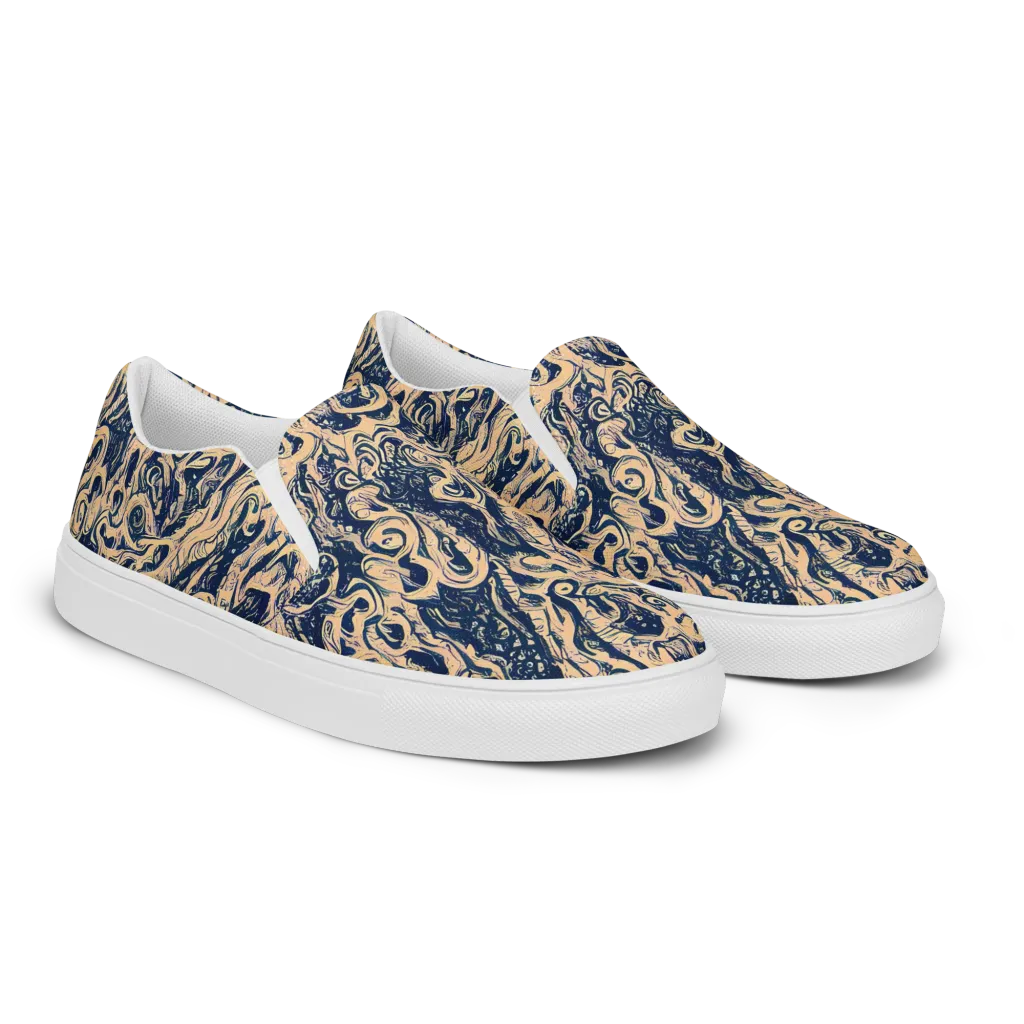 Doré Dreams on Women's Slip-On Canvas Shoes — Right Front