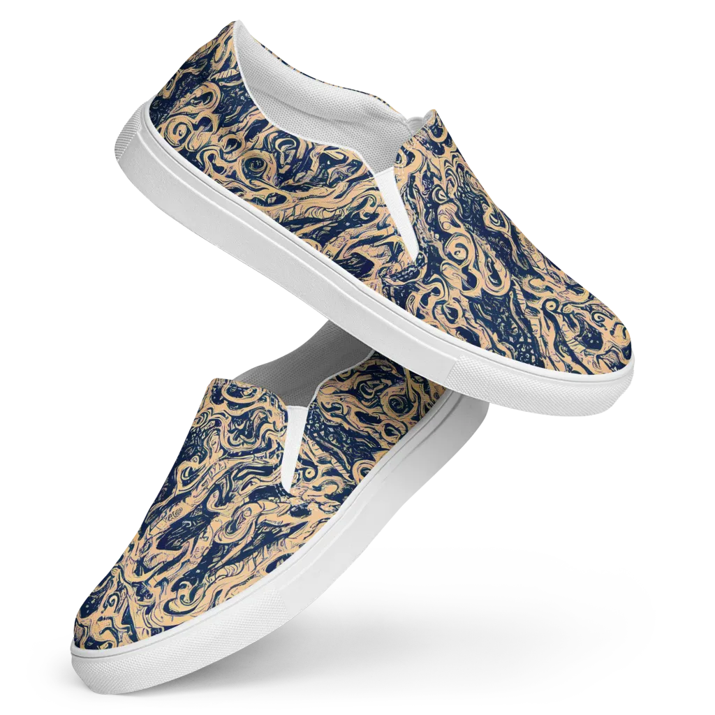 Doré Dreams on Women's Slip-On Canvas Shoes — Front