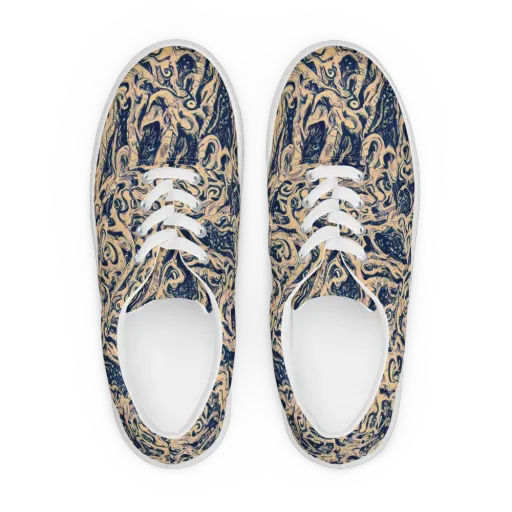 Doré Dreams on a Men's Lace-Up Canvas Shoes