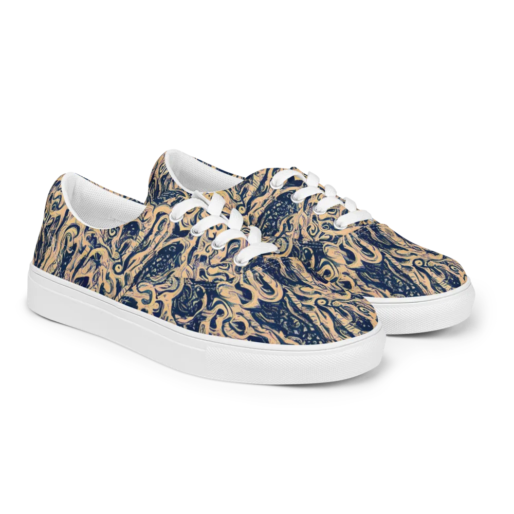 Doré Dreams on Men's Lace-Up Canvas Shoes — Right Front