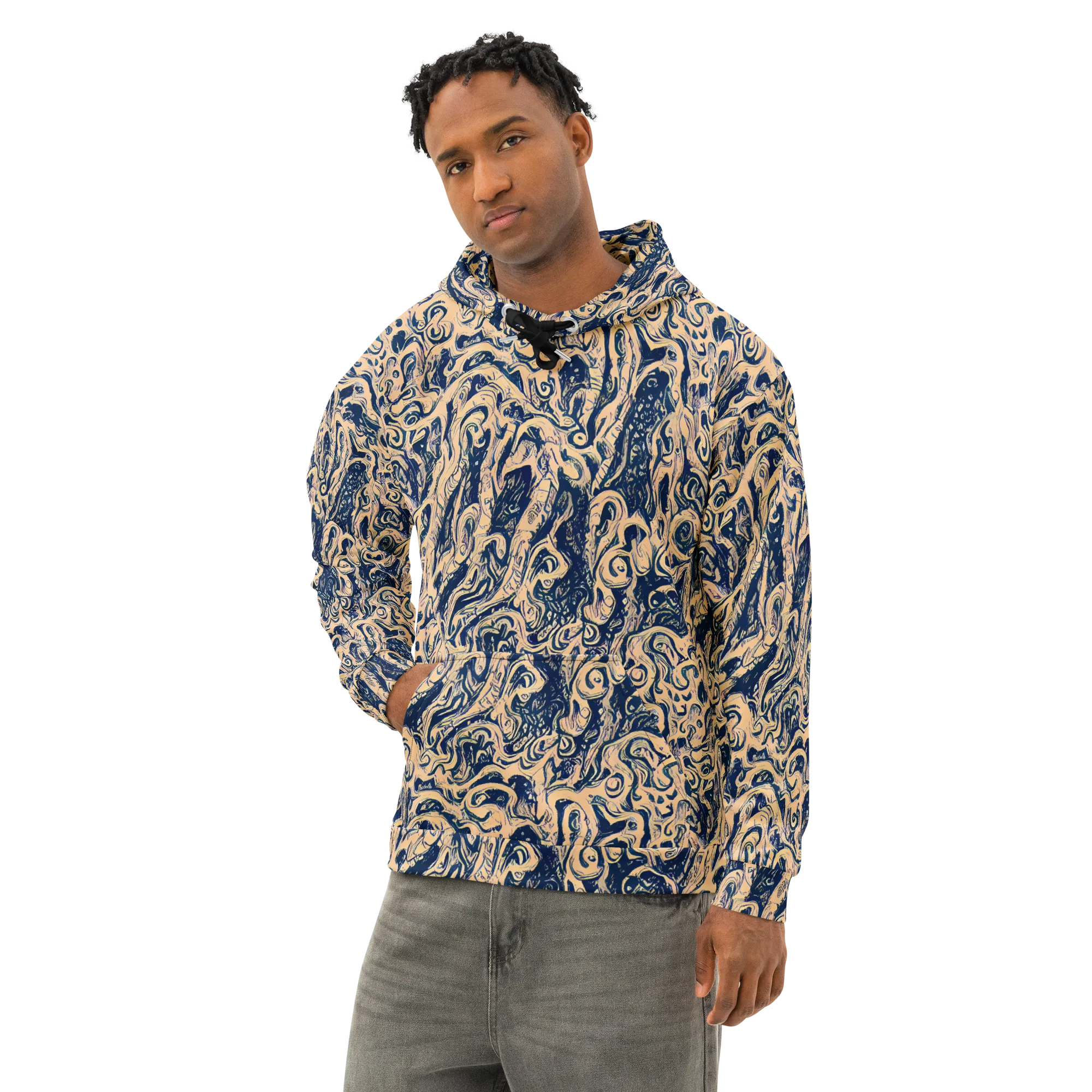 Doré Dreams on Cotton Hoodie — Left Front