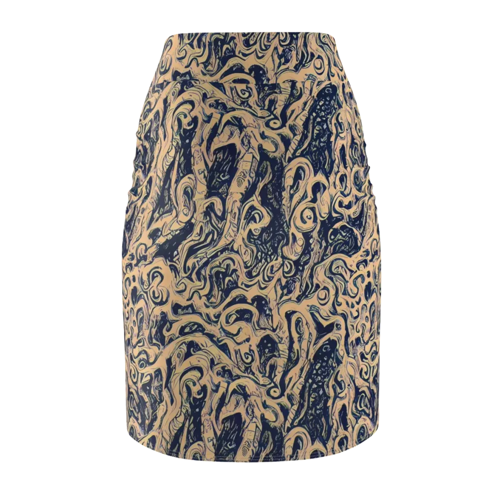 Doré Dreams on Pencil Skirt — Back