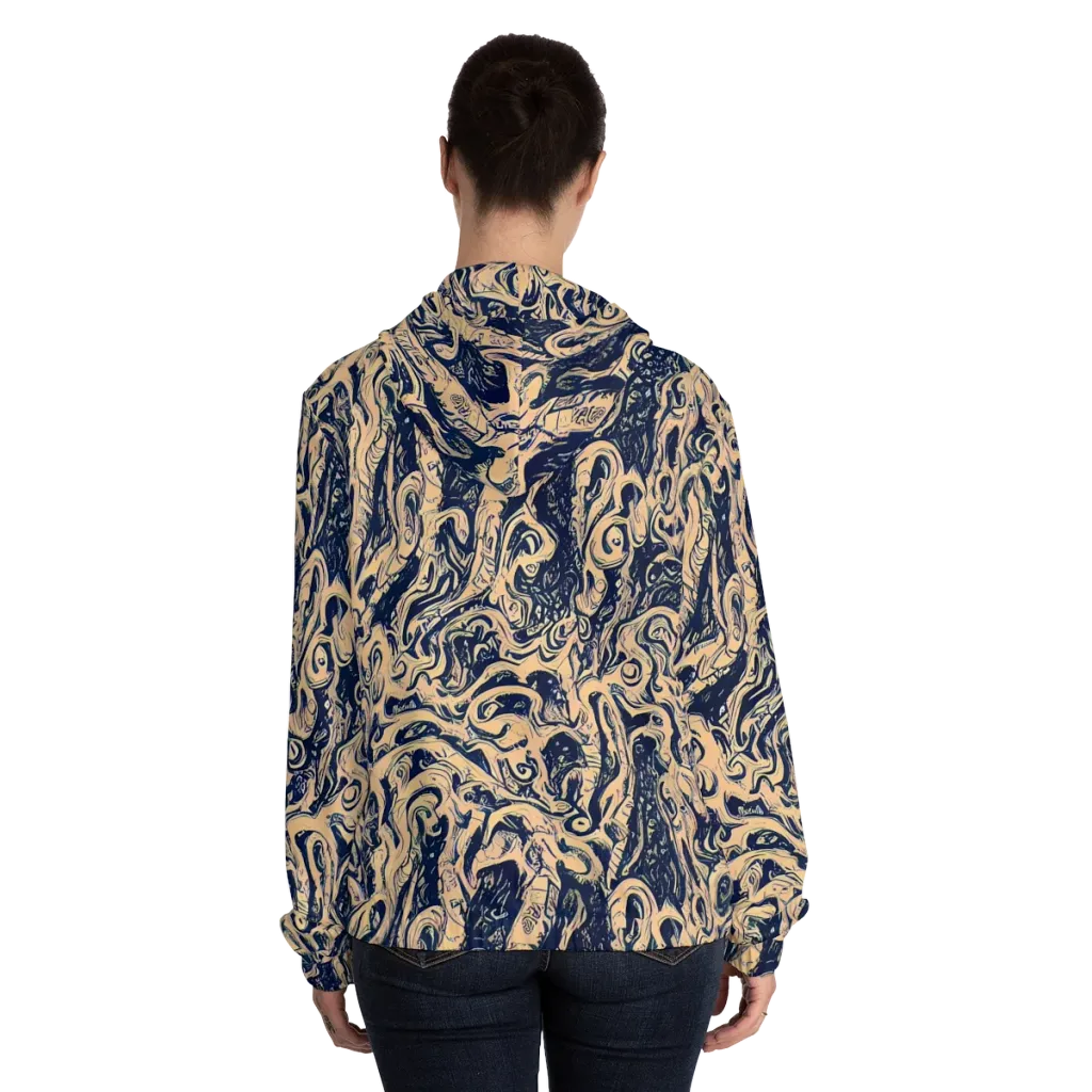 Doré Dreams on Women's Full-Zip Hoodie — Back On Person
