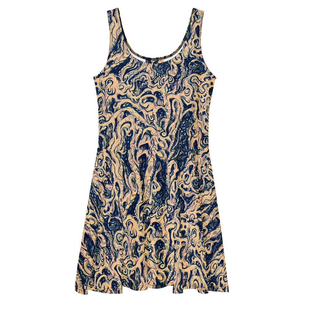 Doré Dreams on Skater Dress — Front