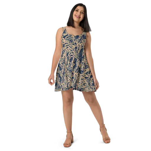 Doré Dreams on a Skater Dress