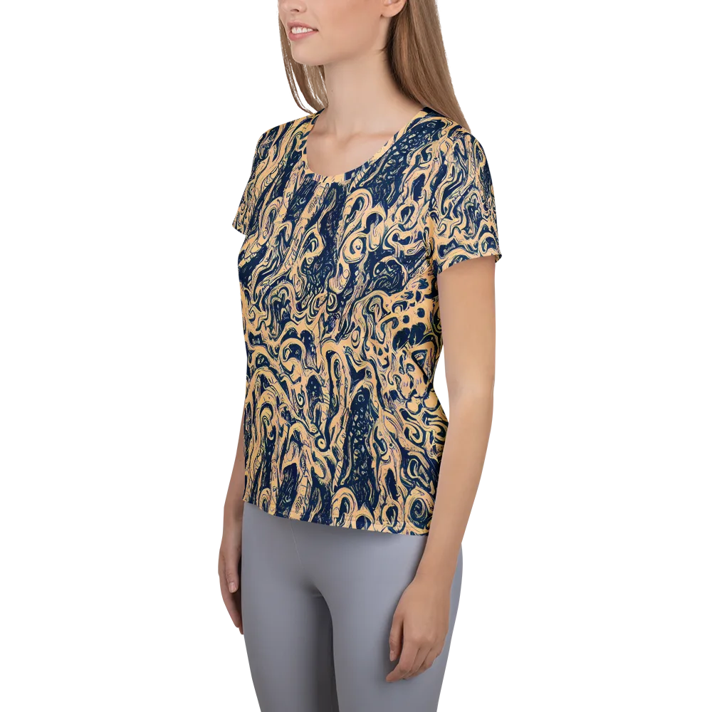 Doré Dreams on Women's Athletic T-Shirt — Left