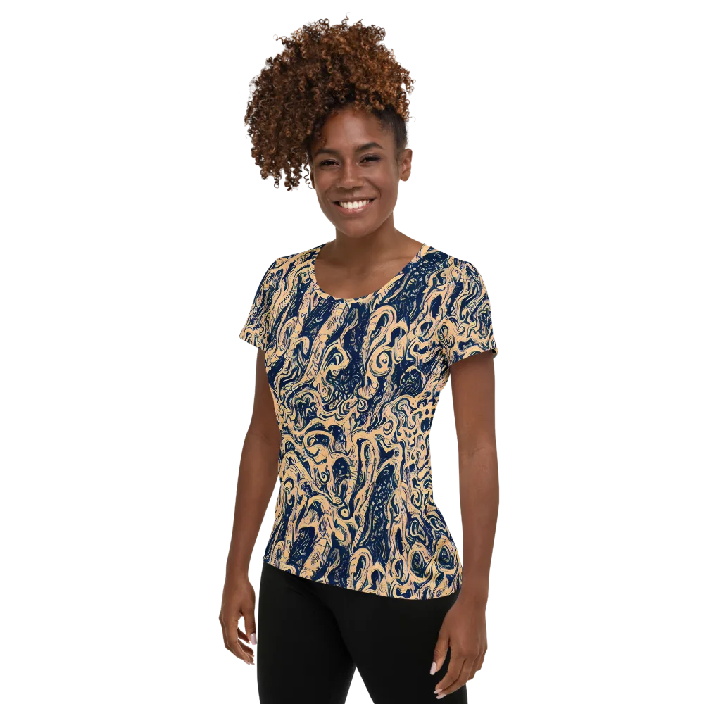 Doré Dreams on Women's Athletic T-Shirt — Left
