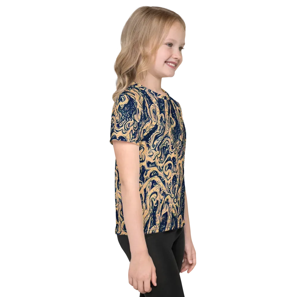 Doré Dreams on Kids Crew Neck T-Shirt — Right