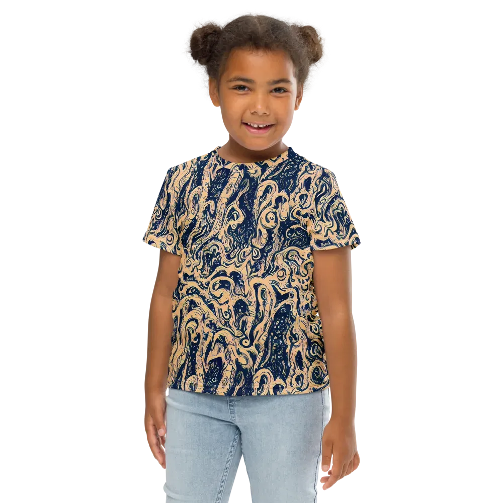 Doré Dreams on Kids Crew Neck T-Shirt — Front