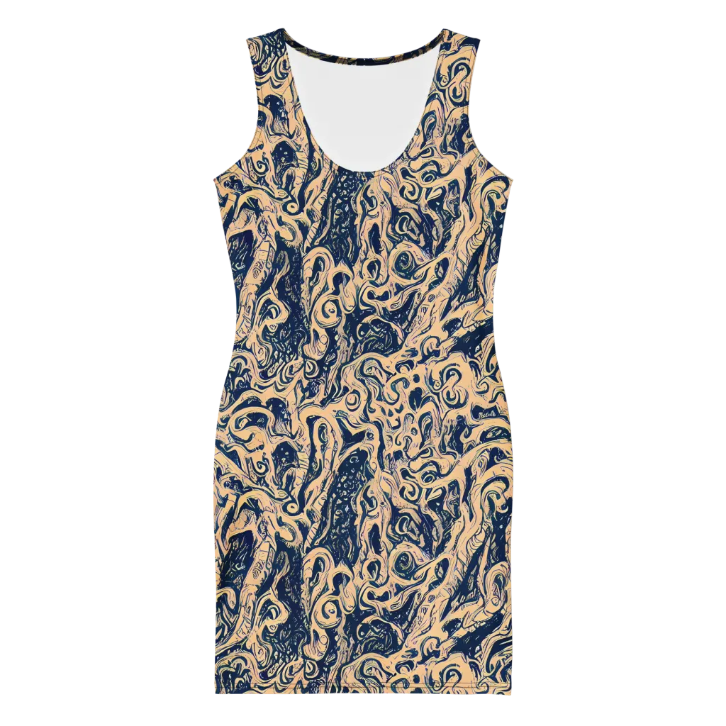 Doré Dreams on Bodycon Dress — Front