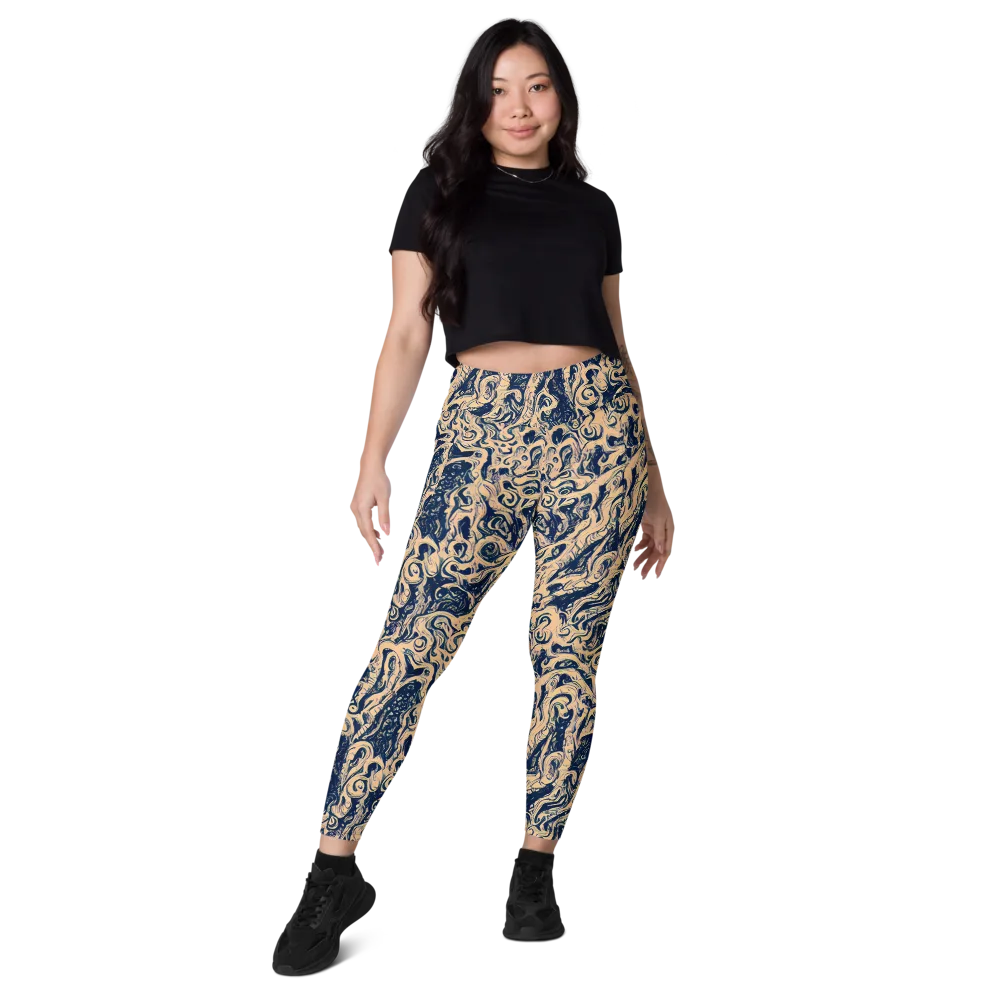 Doré Dreams on Leggings with Pockets — Front