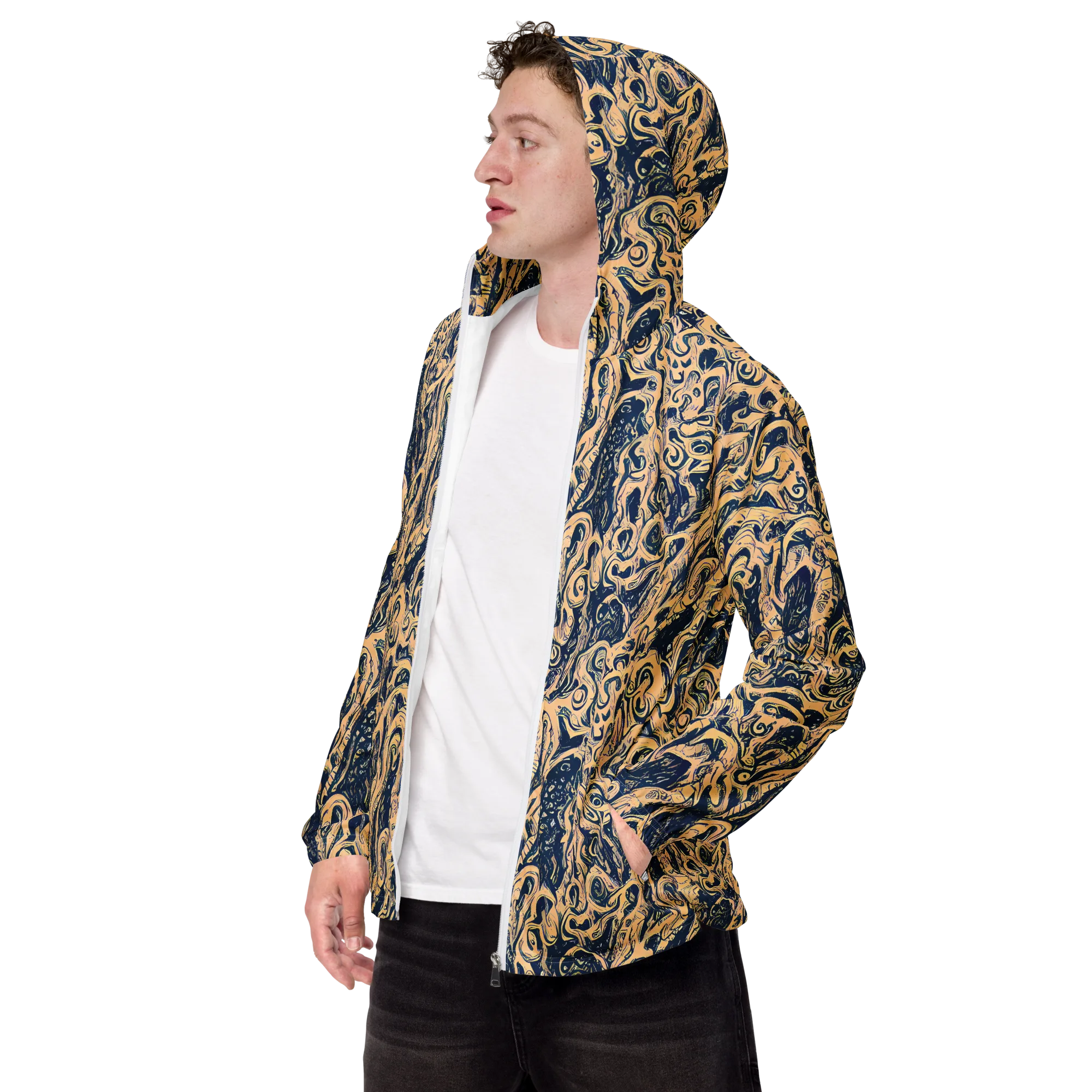 Doré Dreams on Men's Windbreaker — Left Front