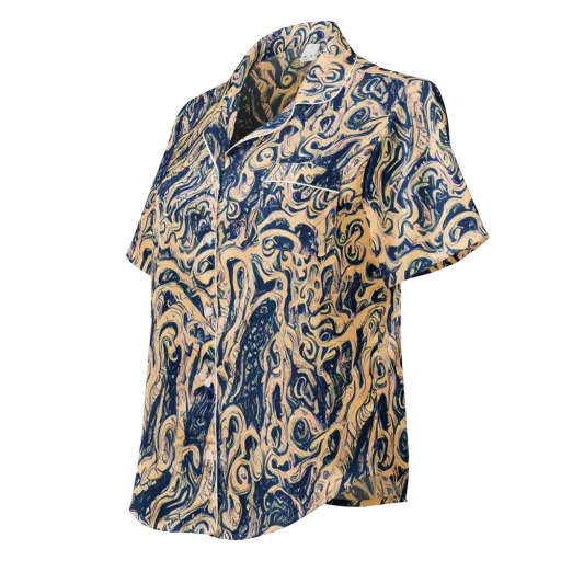 Doré Dreams on a Women's Short Sleeve Pajama Top